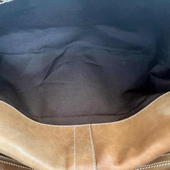 Vintage Coach SoHo Hamilton Glove-Tanned Camel Leather Satchel 10580 - Picture 11 of 15